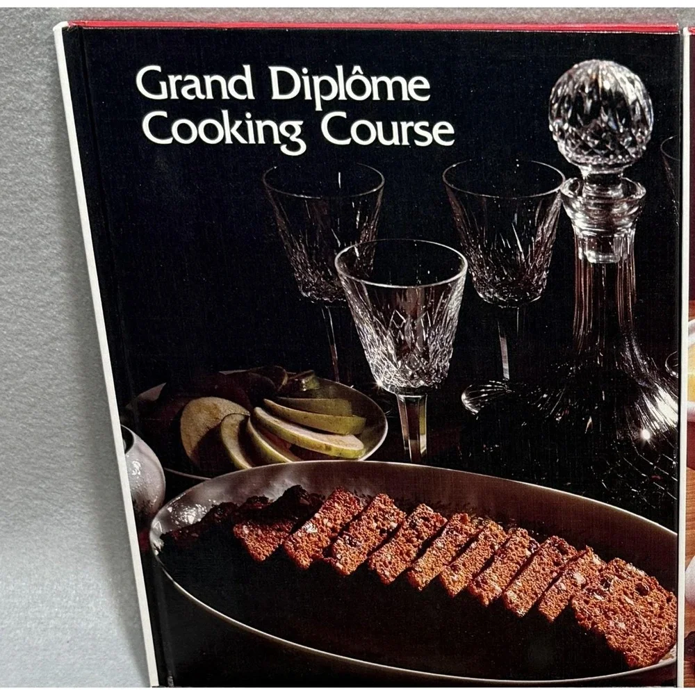 Vintage 1972 Grand Diplôme Cooking Course Vols 9-12 HC Cookbook Gourmet Recipes